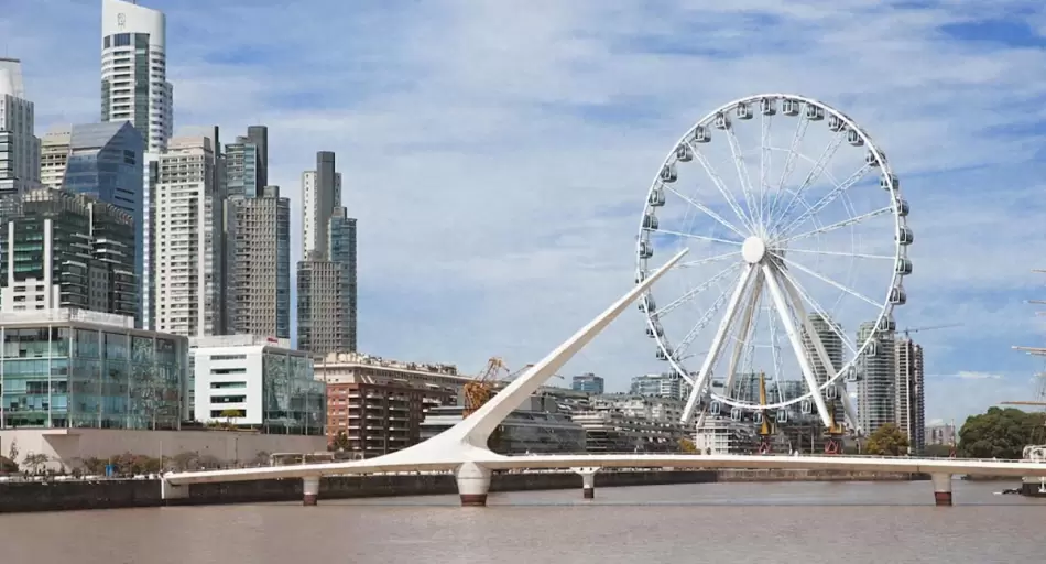 La rueda gigante de Buenos Aires ya está en marcha: dónde va a estar la «London Eye» porteña