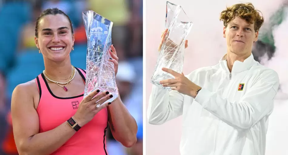 La fortuna que se llevaron Aryna Sabalenka y Jannik Sinner por ganar el Masters 1000 de Miami
