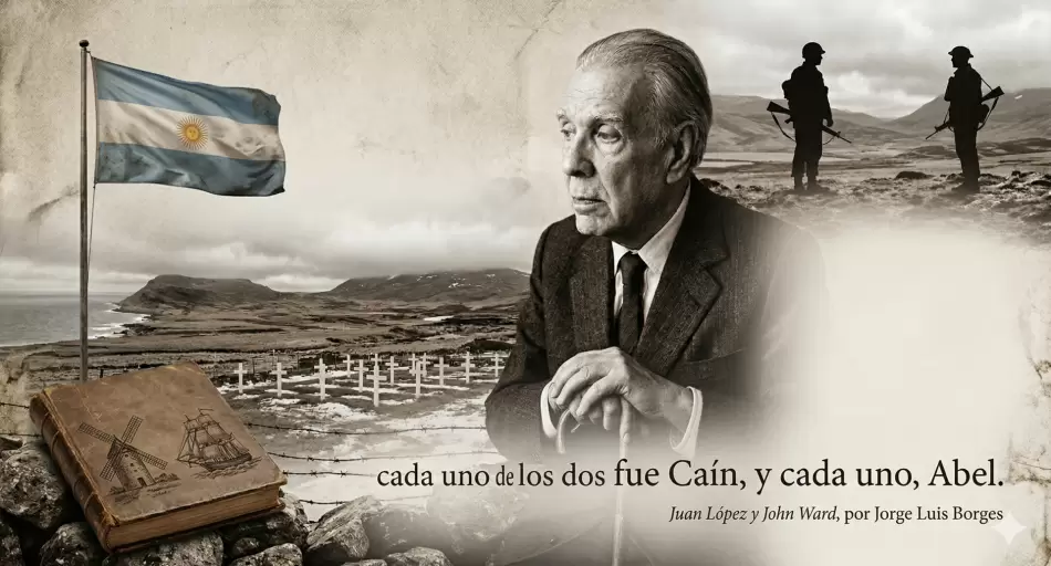 Borges y Malvinas: la tragedia de dos hombres frente a frente