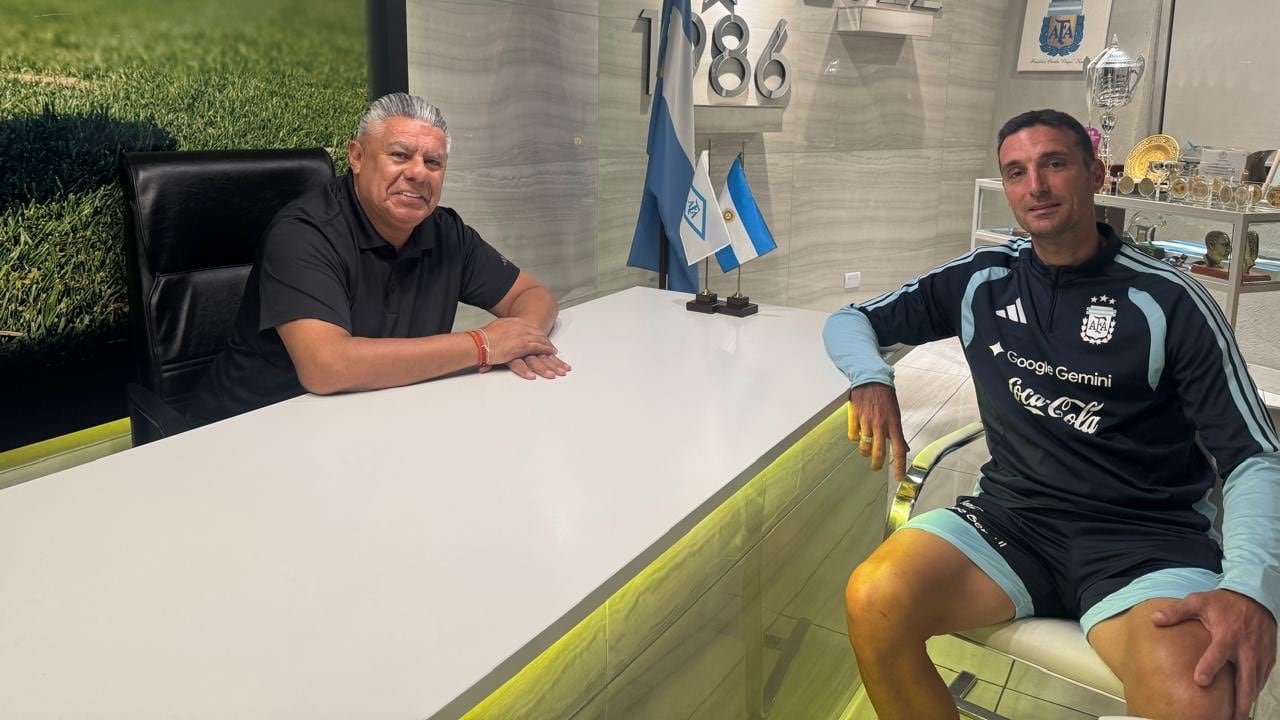 Claudio Tapia y Lionel Scaloni se reunieron por la renovación del contrato: el mensaje de la AFA