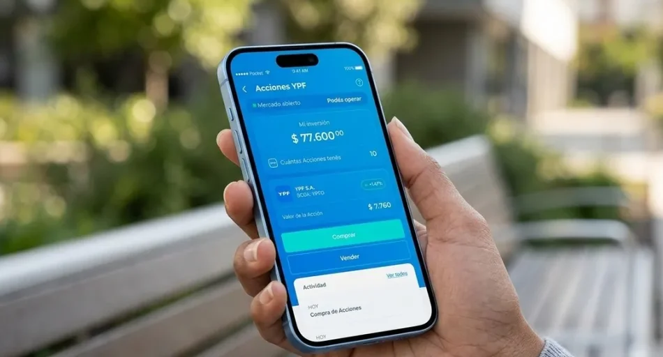 La Bolsa llegó al surtidor: YPF ya negoció un millón de acciones desde su app