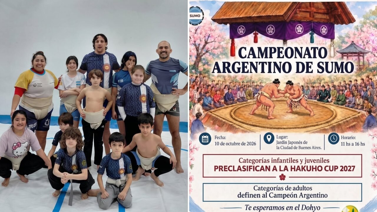 Campeonato Argentino de Sumo: el Jardín Japonés recibe la competencia nacional con pasajes a la Hakuho Cup 2027 en juego