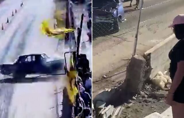 Video: perdió el control del auto cuando corría una picada, chocó contra una tribuna y mató a una joven de 18 años