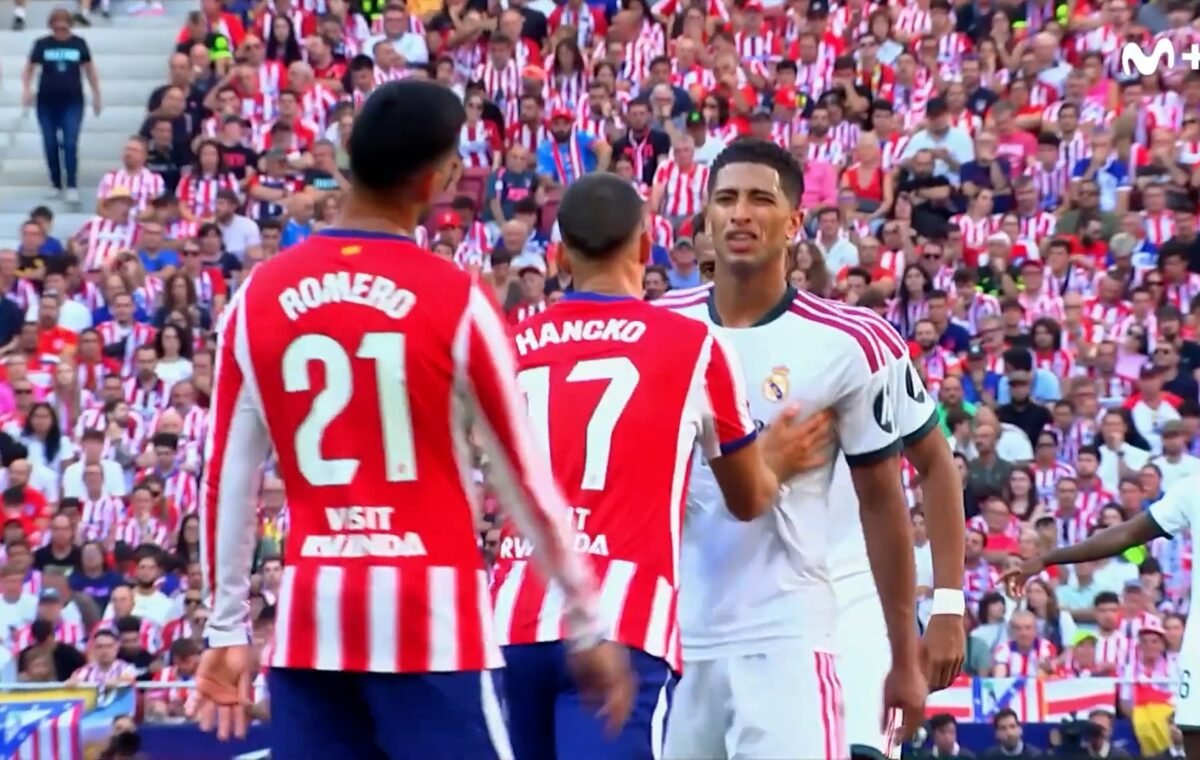 El informe que mostró el detrás de escena de la pelea entre Cuti Romero y Giuliano Simeone con Jude Bellingham en el clásico de Madrid