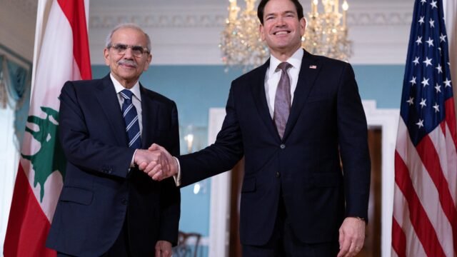 El primer ministro libanés pidió a Estados Unidos pasar a la fase de aplicación del acuerdo marco con Israel