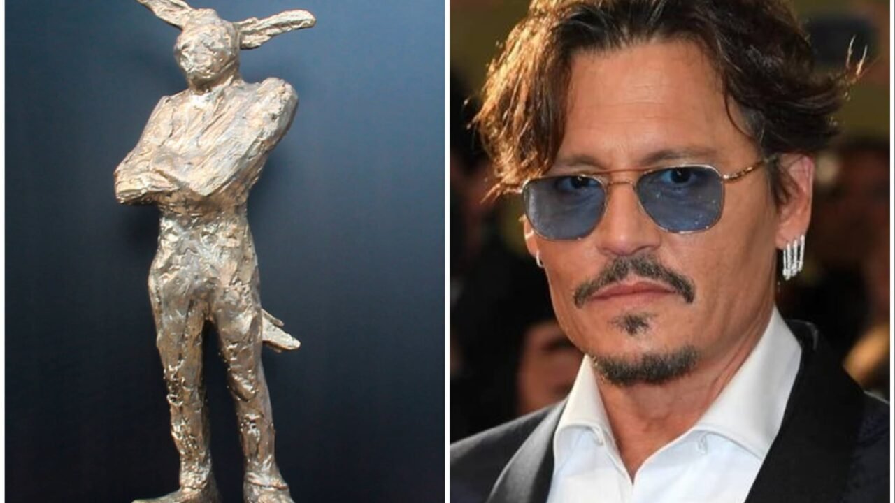 Con “The Bunnyman”, un guardián mitad humano y mitad conejo, Johnny Depp debuta como escultor en la Feria de Estambul