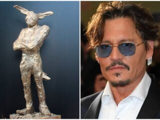 Con “The Bunnyman”, un guardián mitad humano y mitad conejo, Johnny Depp debuta como escultor en la Feria de Estambul