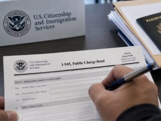 El aviso del Uscis sobre el Formulario I-945 de carga pública para aplicantes de residencia permanente