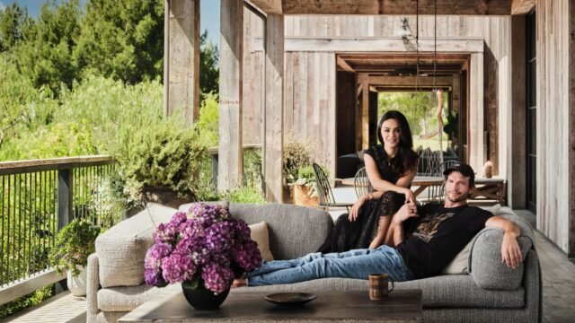 Ashton Kutcher y Mila Kunis compraron una casa de campo de 2,4 hectáreas y consiguieron que sea autosustentable en cinco años