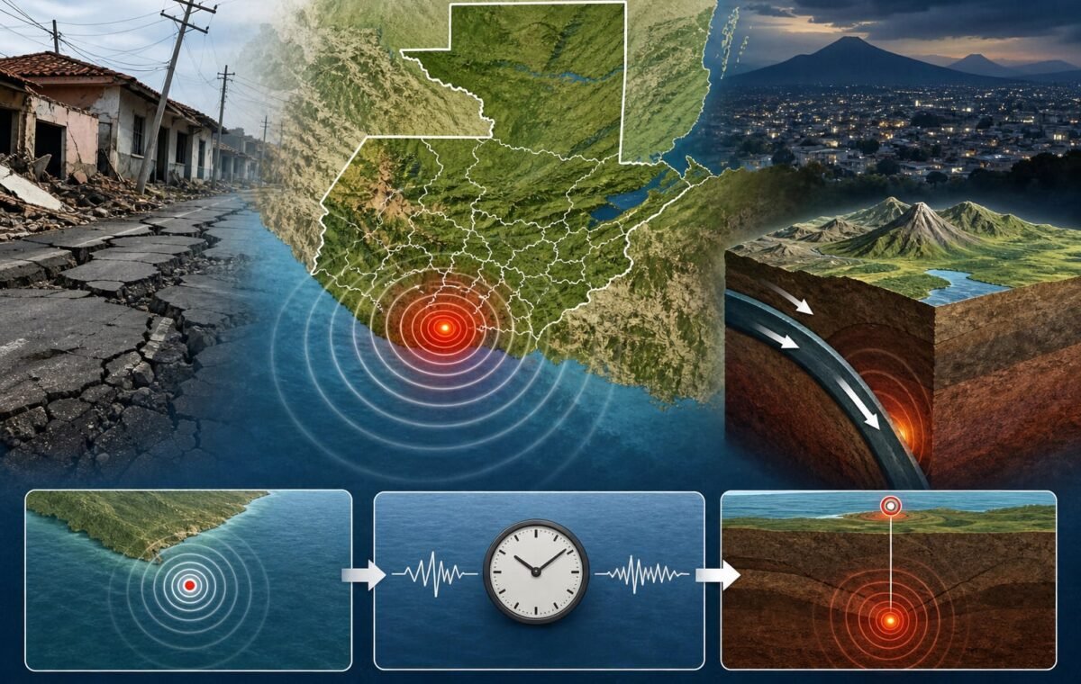 Un sismo de magnitud 5.2 sacude Escuintla y se percibe en distintos puntos de Guatemala