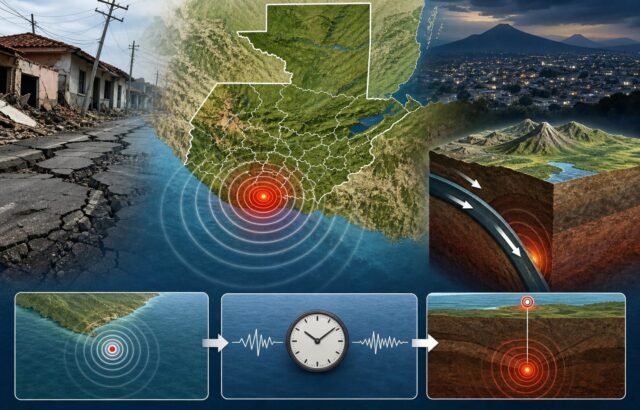 Un sismo de magnitud 5.2 sacude Escuintla y se percibe en distintos puntos de Guatemala