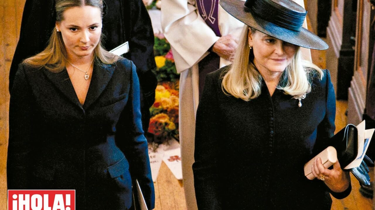 Otro último adiós. La familia real de Noruega despidió a la princesa Astrid, quien murió 14 días después del rey Harald
