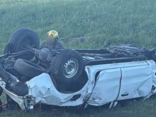 Tragedia en la Ruta 2: dos muertos y dos heridos tras un vuelco cerca de Chascomús