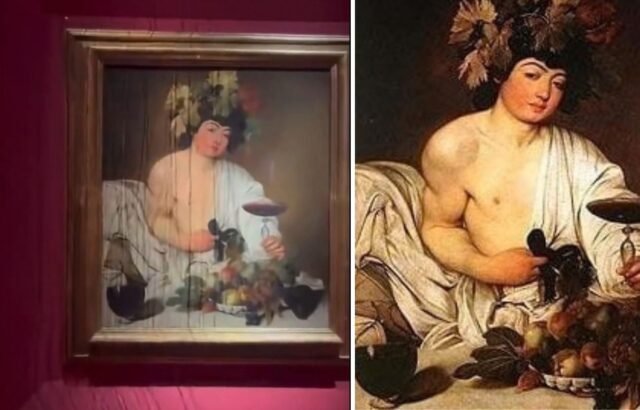 Una filtración de agua obligó a retirar de forma preventiva el Baco de Caravaggio en Florencia: cuál es su estado