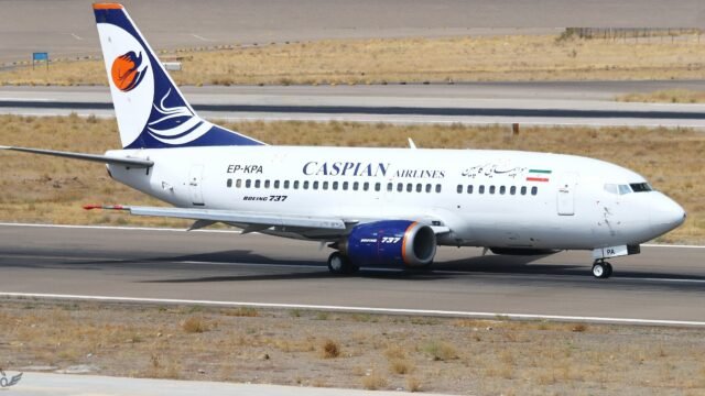 Turquía embargó un avión de la aerolínea iraní Caspian Airlines en Estambul