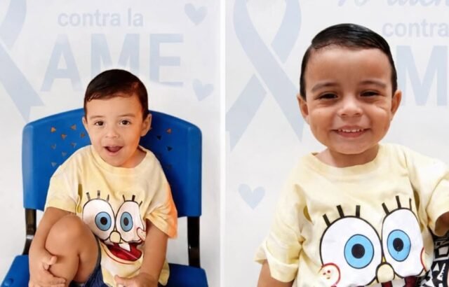 Familia del pequeño André impulsa una colecta para costear su atención médica por Atrofia Muscular Espinal fuera de El Salvador