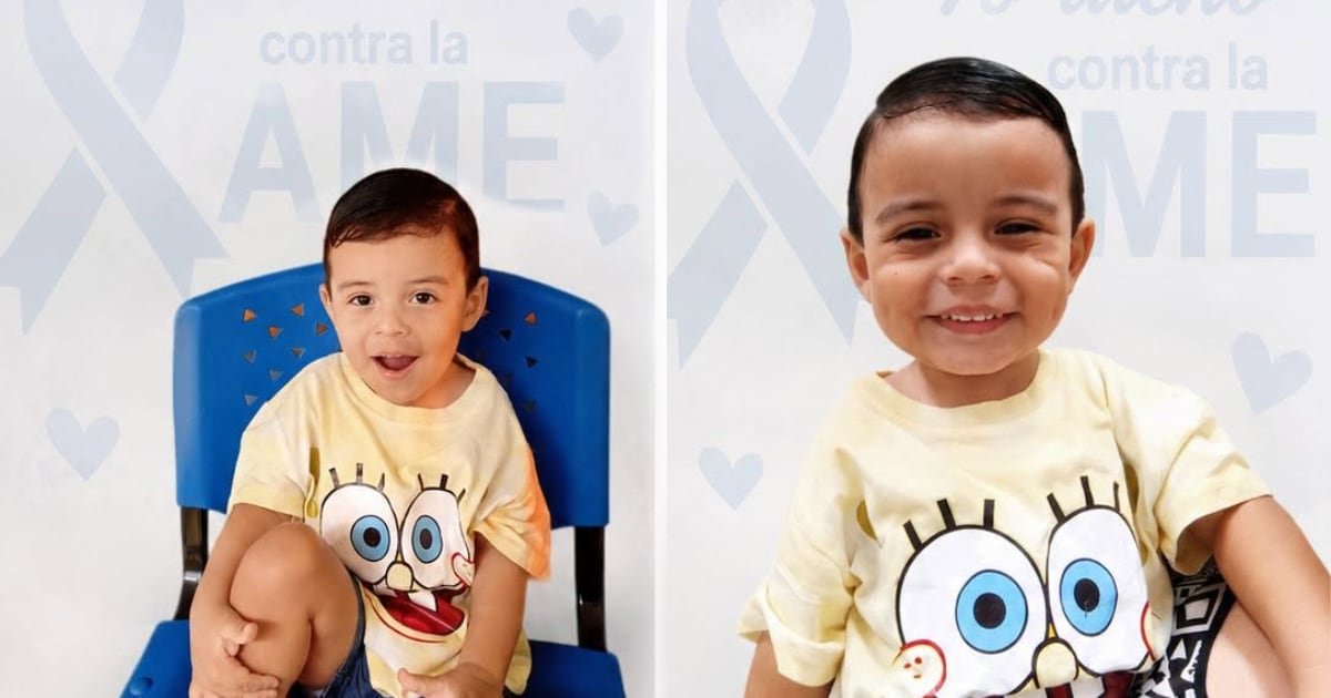 Familia del pequeño André impulsa una colecta para costear su atención médica por Atrofia Muscular Espinal fuera de El Salvador