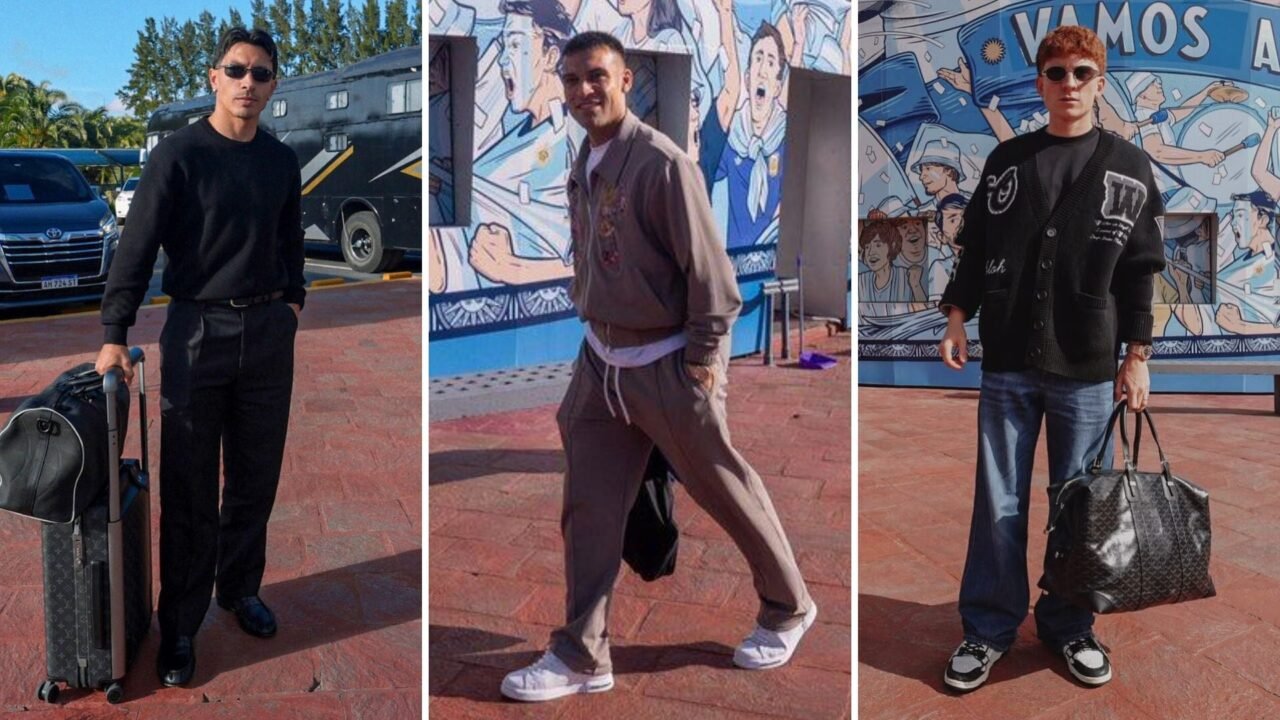 Bolsos de lujo, sastrería y conjuntos deportivos: así llegaron los jugadores de la Selección Argentina al predio de la AFA