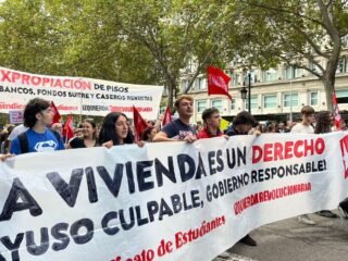 Protesta de inquilinos en Europa: evalúan una huelga continental tras el desalojo de una anciana en Madrid