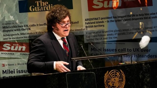 “Amenazante” y “tirano”: la reacción de los medios británicos tras el discurso de Javier Milei en la ONU sobre Malvinas