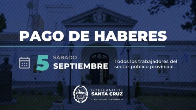 El Gobierno de Santa Cruz anunció la fecha de pago de haberes en septiembre
