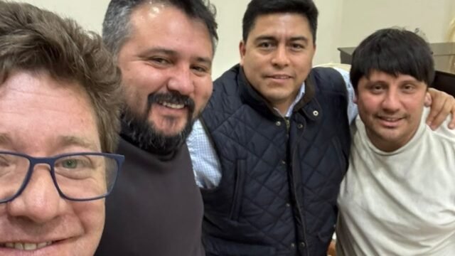 Vidal y Luxen recibieron a Pablo Carrizo y David Acosta para continuar la agenda de trabajo por Caleta Olivia