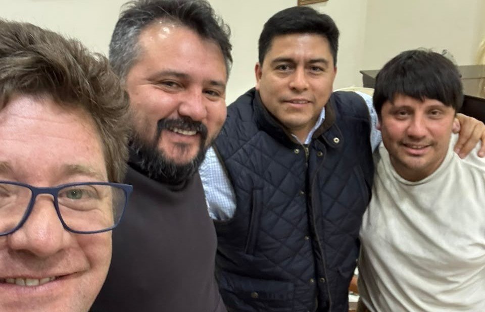Vidal y Luxen recibieron a Pablo Carrizo y David Acosta para continuar la agenda de trabajo por Caleta Olivia