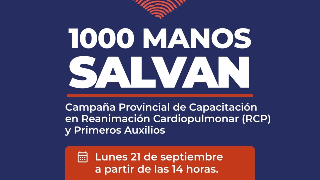 "1000 Manos Salvan": los hospitales de la provincia brindarán talleres abiertos de RCP y primeros auxilios