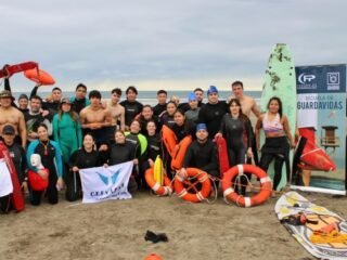 Exitosa jornada interinstitucional de salvamento acuático en Rada Tilly
