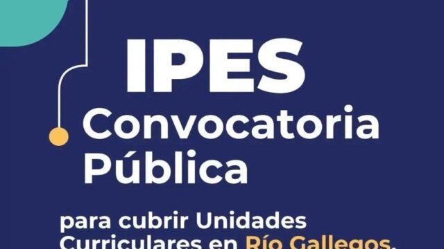 Segunda convocatoria pública para la cobertura de Horas Cátedra en el IPES