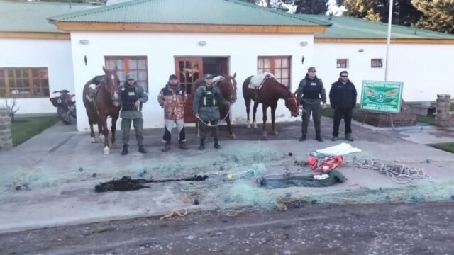 Pesca y Gendarmería secuestraron redes en el Río Jeinimeni