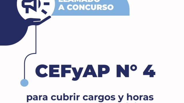 Convocatoria a cubrir horas cátedras en el CEFyAP N°4 de Caleta Olivia – 1er llamado