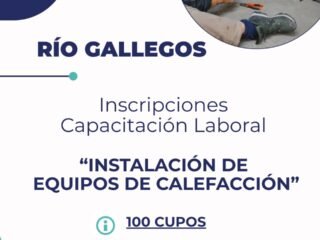Inician las inscripciones para la Capacitación Laboral: «Instalación de Equipos de Calefacción»
