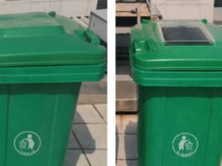 Este contenedor de basura usa energía solar para descomponer sustancias que causan mal olor