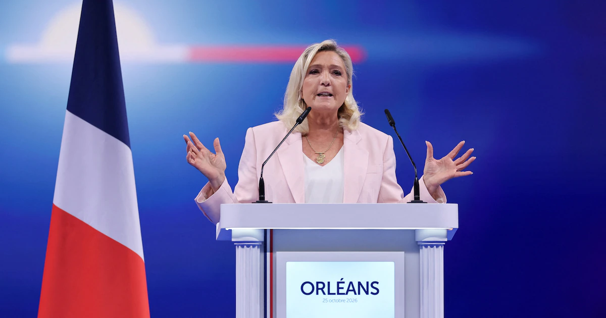 Marine Le Pen lanzó su campaña a las presidenciales de 2027 con la promesa de un “renacimiento” de Francia