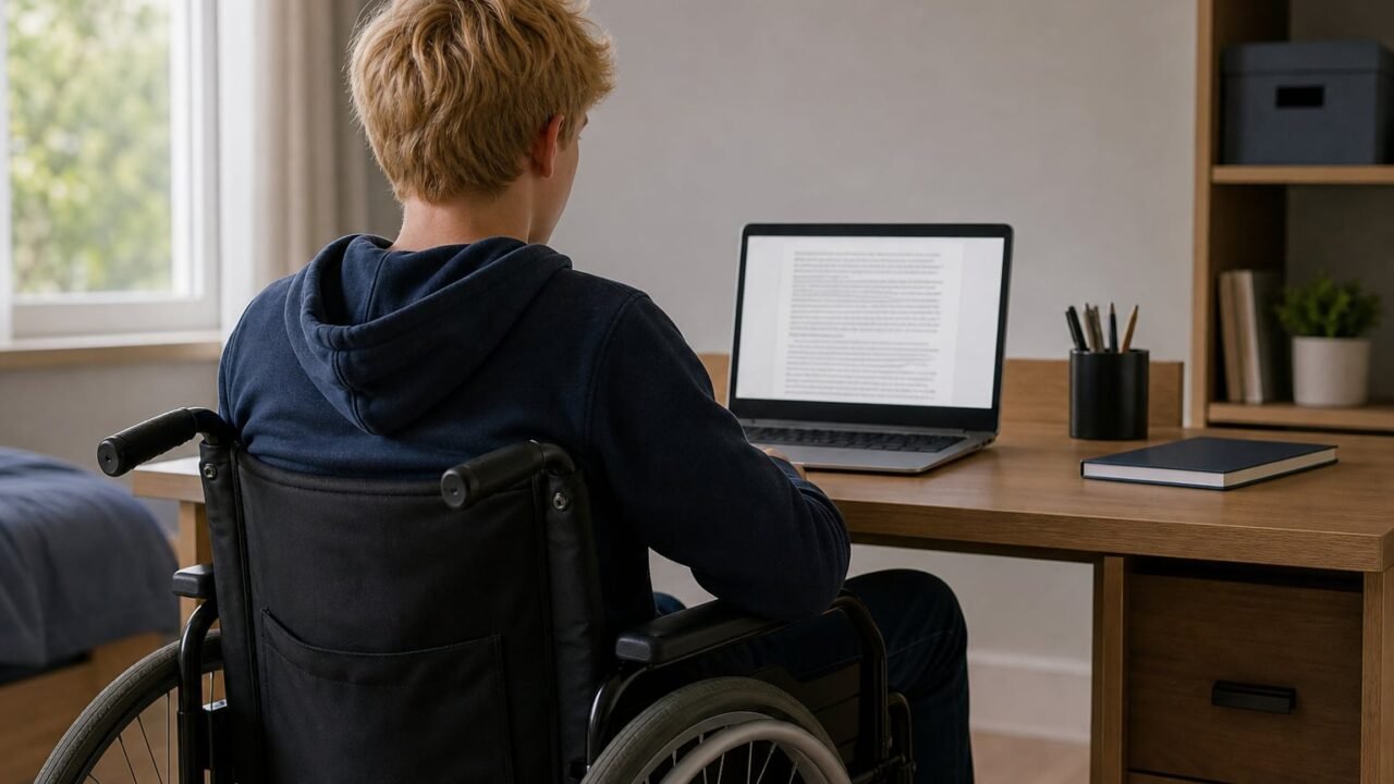 Adolescente con parálisis aprueba exámenes finales de secundaria gracias a tecnología de seguimiento ocular