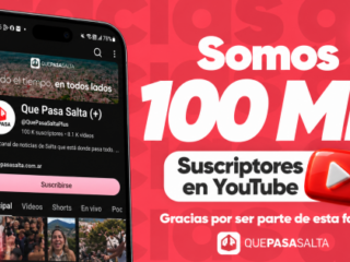 Seguimos haciendo historia: Que Pasa Salta superó los 100.000 de suscriptores en YouTube