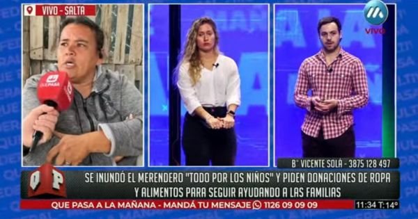 Se inundó un merendero en Salta y piden ayuda para seguir asistiendo a las familias