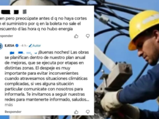 Fuerte reclamo de un vecino a Ejesa ante los constantes cortes de luz