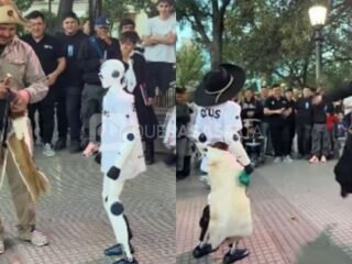 Quién es «Foquito», el robot humanoide que apareció en Salta y bailó folclore en la Plaza