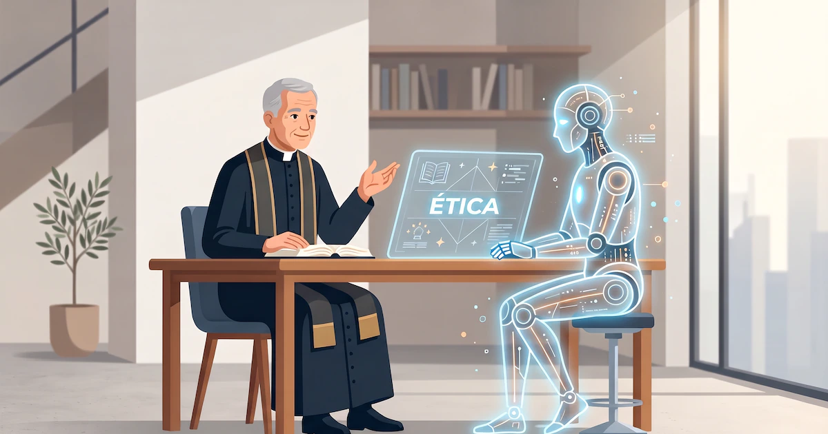 Anthropic, Google, Meta y Microsoft consultan a sacerdotes para enseñarle ética a sus IA
