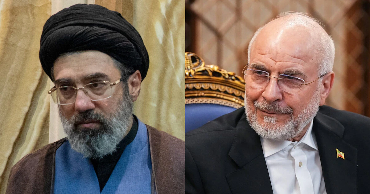 El ayatollah Mojtaba Khamenei y el presidente del Parlamento iraní analizaron la evolución de la guerra en Medio Oriente