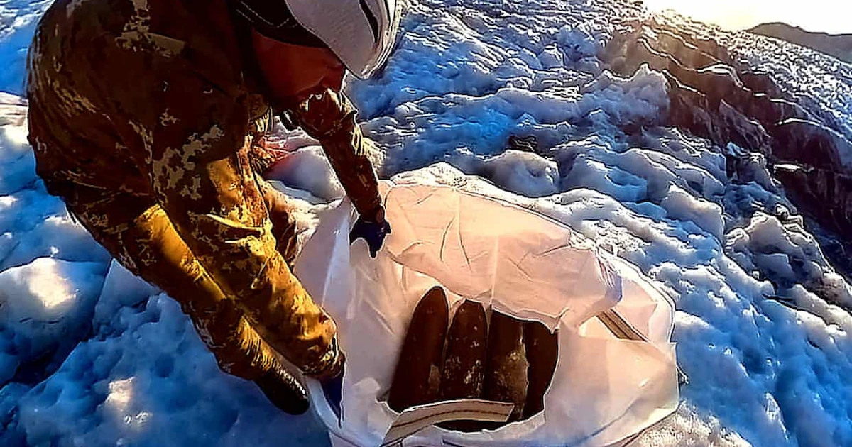 El deshielo de los glaciares italianos sacó a la luz 250 explosivos de la Primera Guerra Mundial ocultos durante un siglo