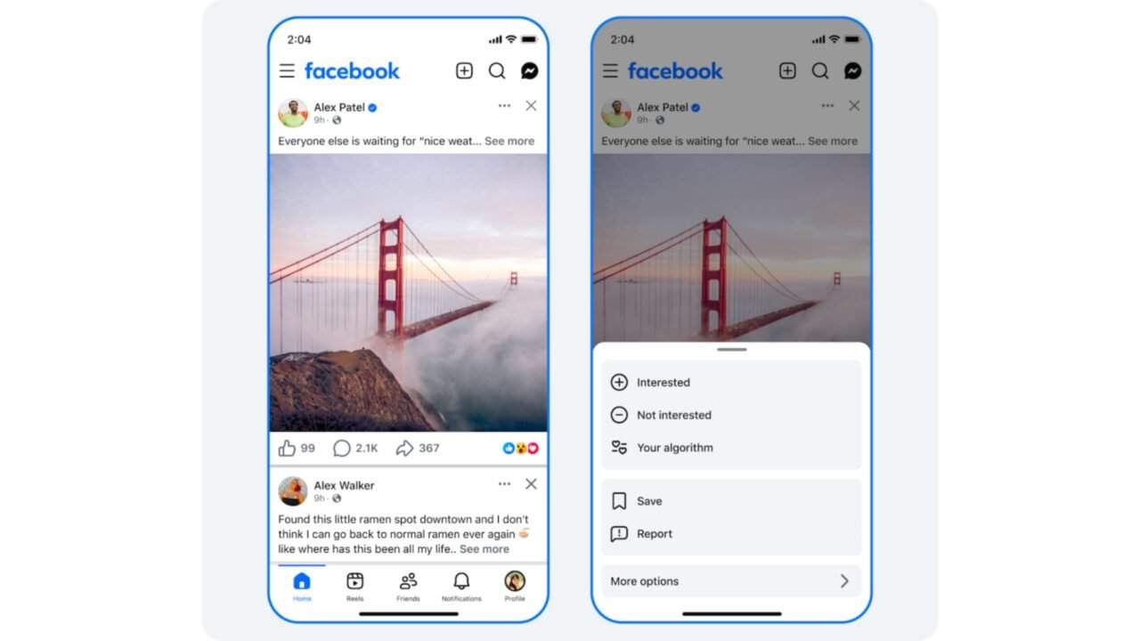 Cómo personalizar en Facebook lo que quiero ver y no lo que me quieren mostrar: así es la función ‘Tu algoritmo’