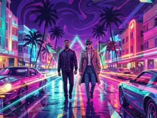 Austin Butler y Michael B. Jordan comenzaron a rodar Miami Vice ’85 con un look de los 80 y la promesa de “glamour y corrupción”