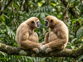 Miran a los ojos como los humanos, pero prefieren los de su especie: qué descubrió un estudio sobre la mirada de los gibones