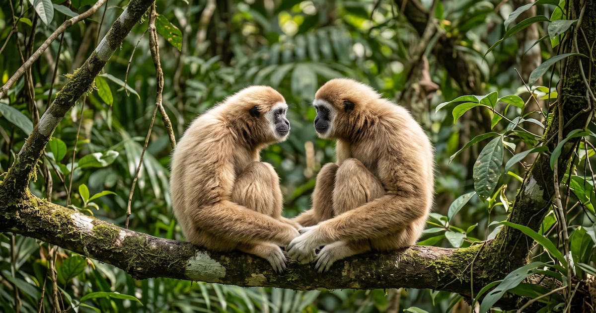 Miran a los ojos como los humanos, pero prefieren los de su especie: qué descubrió un estudio sobre la mirada de los gibones