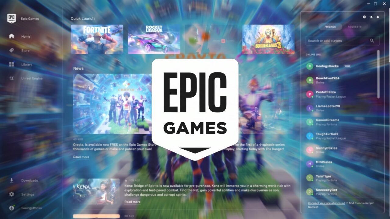 Epic Games programó con IA su nuevo lanzador y asegura que es 46% más veloz que Steam