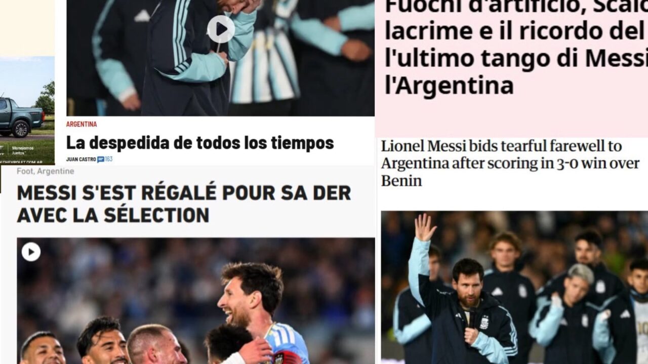 La reacción de los medios del mundo a la despedida de Messi de la selección argentina: “El último tango”
