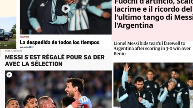 La reacción de los medios del mundo a la despedida de Messi de la selección argentina: “El último tango”